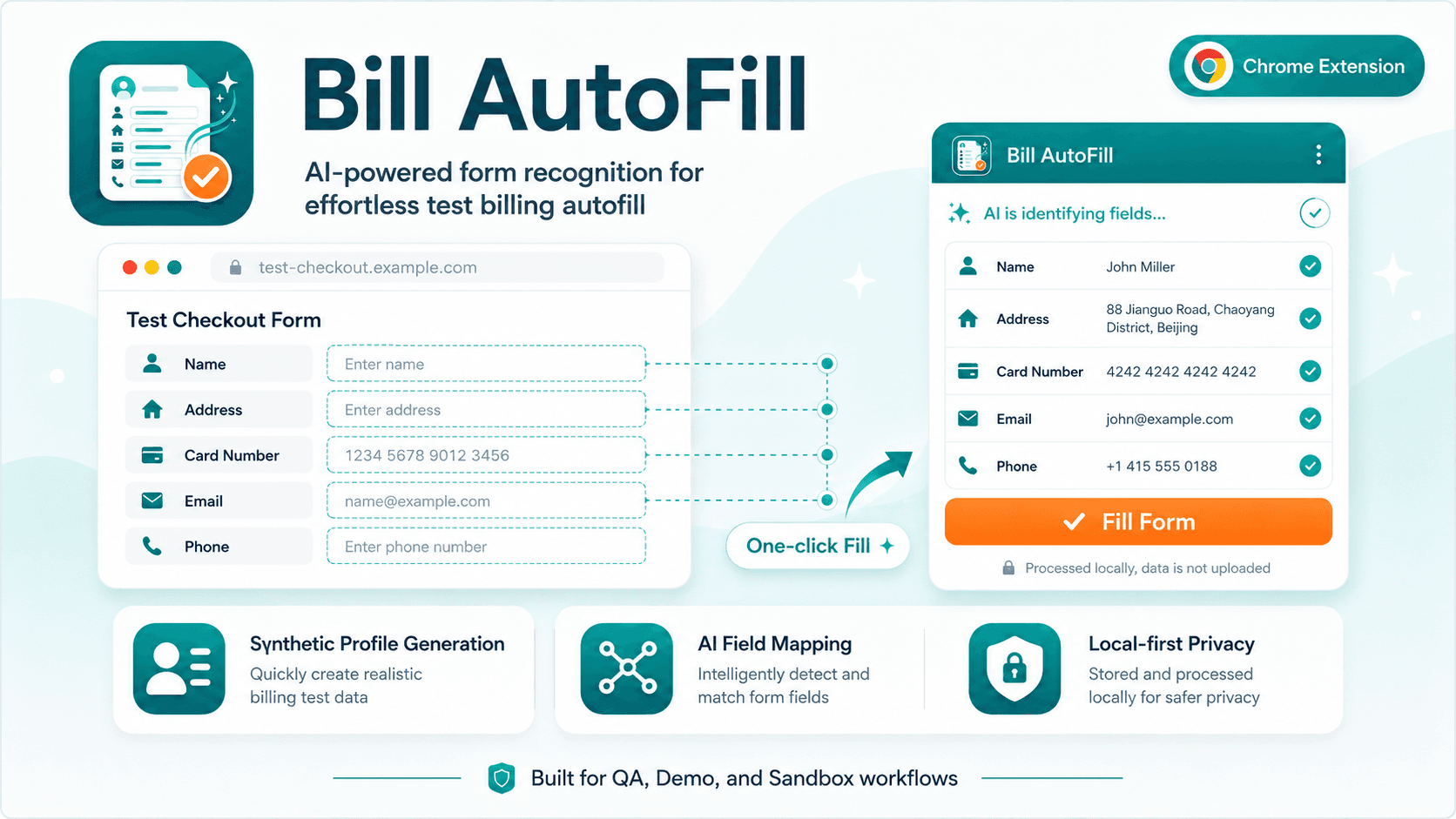 Bill AutoFill English showcase image
