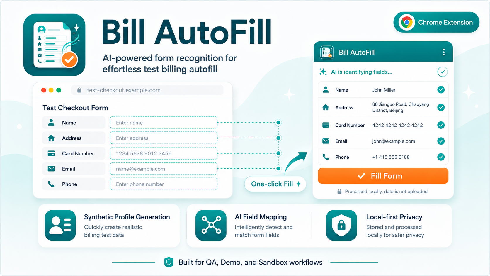 Bill AutoFill English showcase image